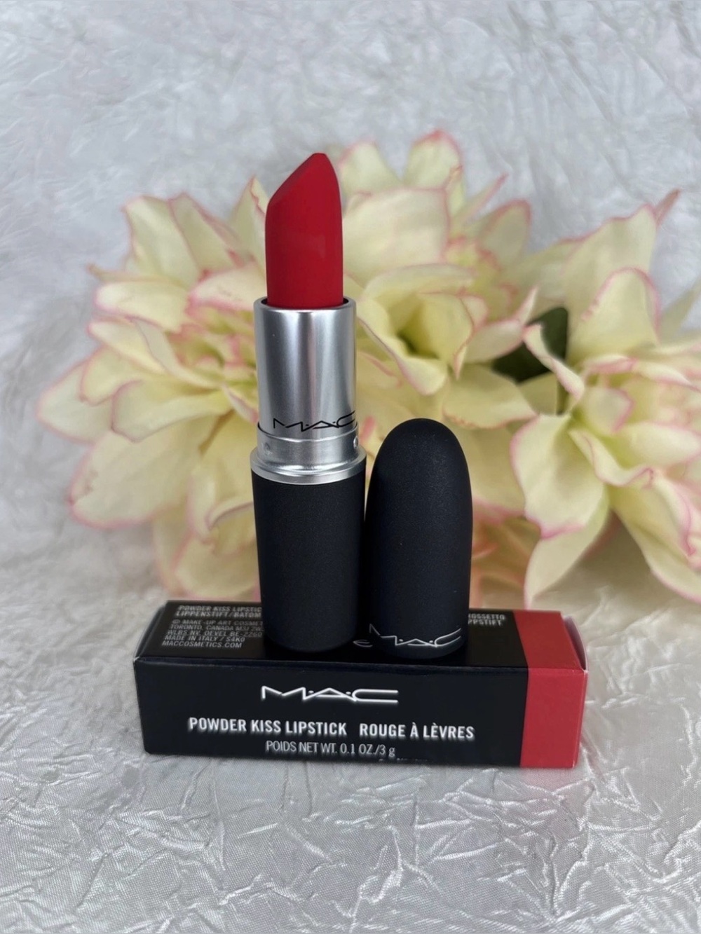 MAC Powder Kiss Lipstick - 315 Lasting Passion - Full Size NIB Disc